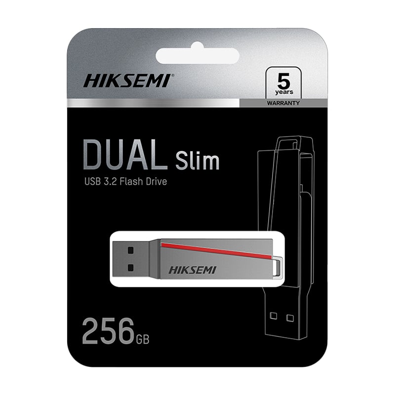 HIKSEMI Dual Slim 256GB USB3.2 Flash Drive-3