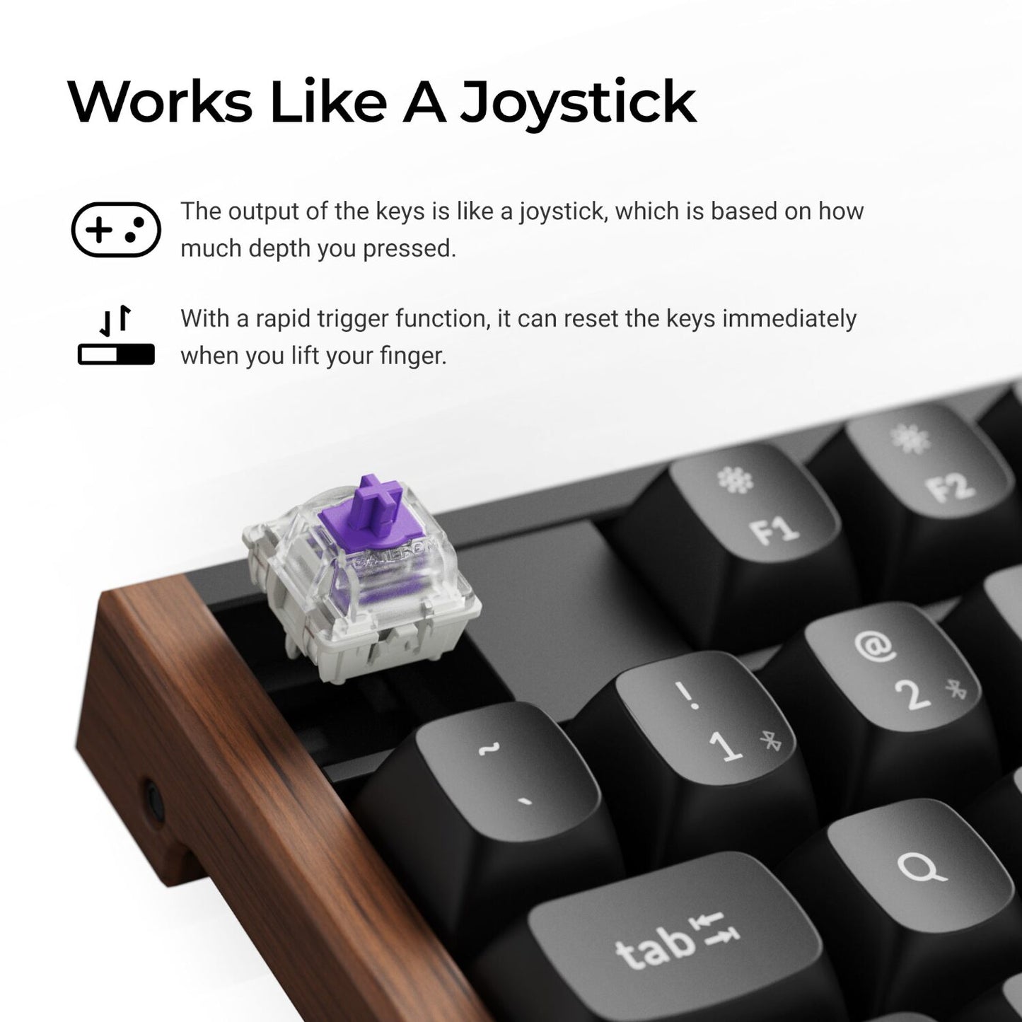 Keychron K10 HE 100% Wireless Magnetic Gaming Keyboard Nebula Switches – Black-3