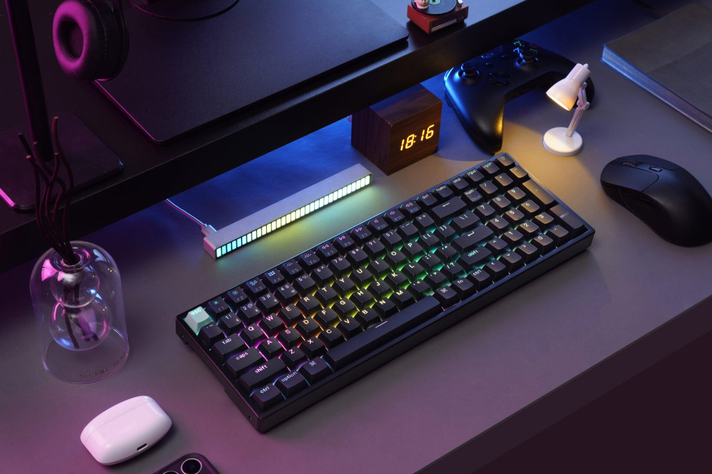 Keychron K4 HE 96% Magnetic Switch Hot-Swap RGB Wireless Keyboard – Black-8