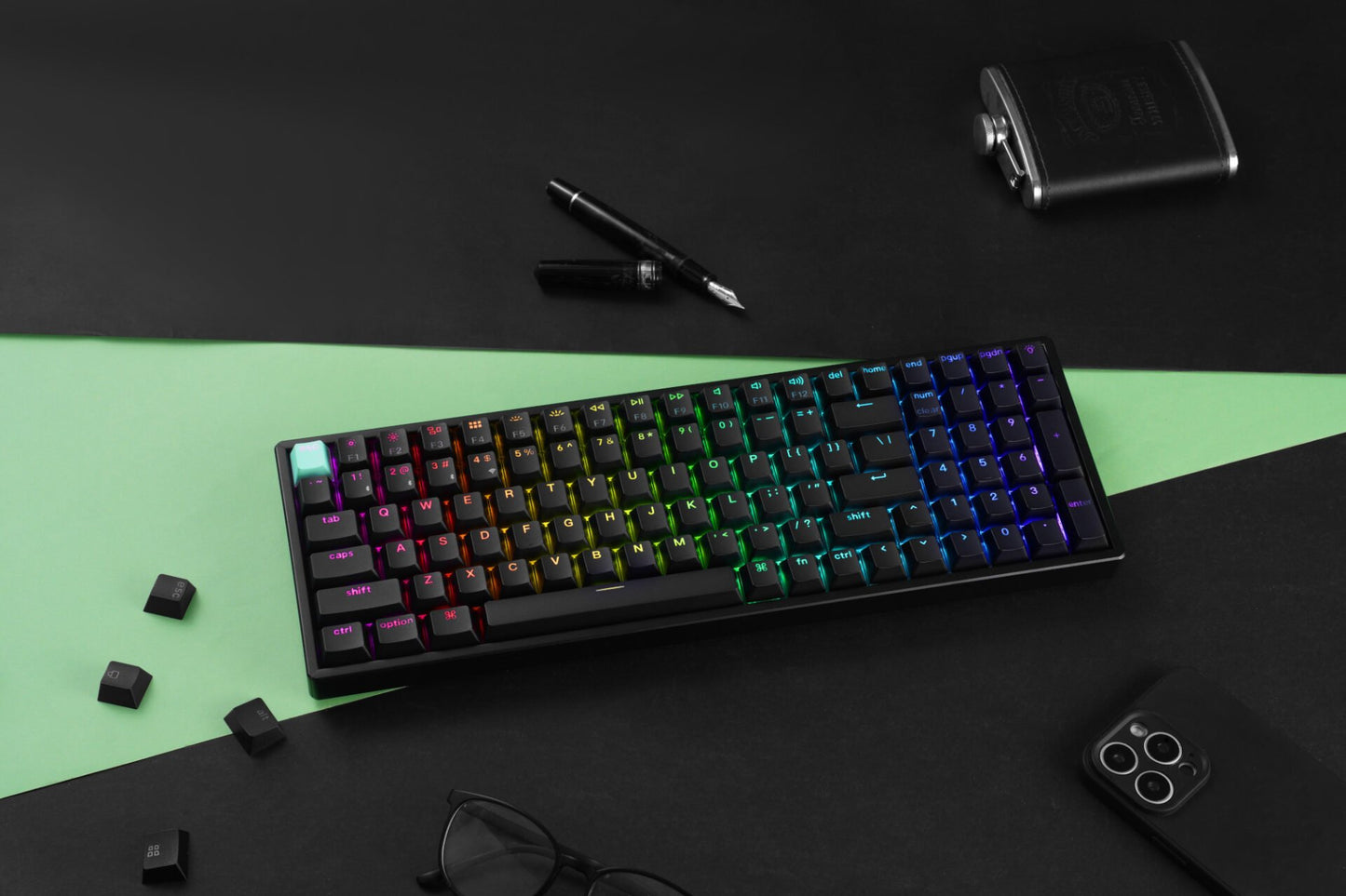 Keychron K4 HE 96% Magnetic Switch Hot-Swap RGB Wireless Keyboard – Black-11