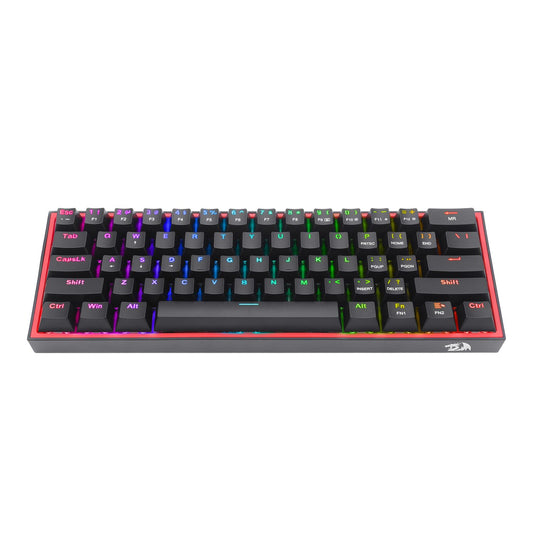 Redragon K617 FIZZ 60% Wired RGB Gaming Keyboard - Black-0