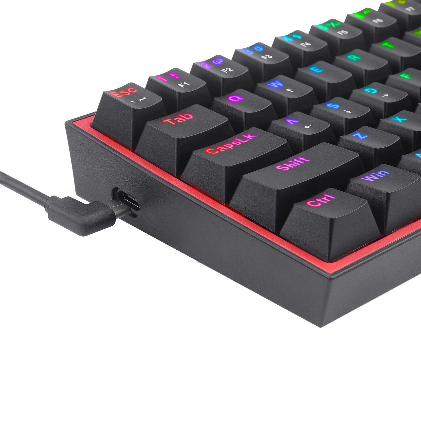 Redragon K617 FIZZ 60% Wired RGB Gaming Keyboard - Black-3