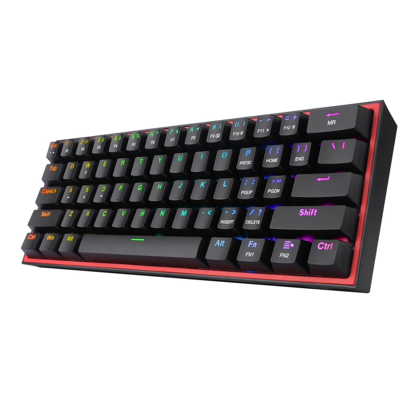 Redragon K616 FIZZ Pro 61-Key RGB Mechanical Gaming Keyboard – Black (60%, RGB, Wireless/Wired, Hot-Swappable)-5