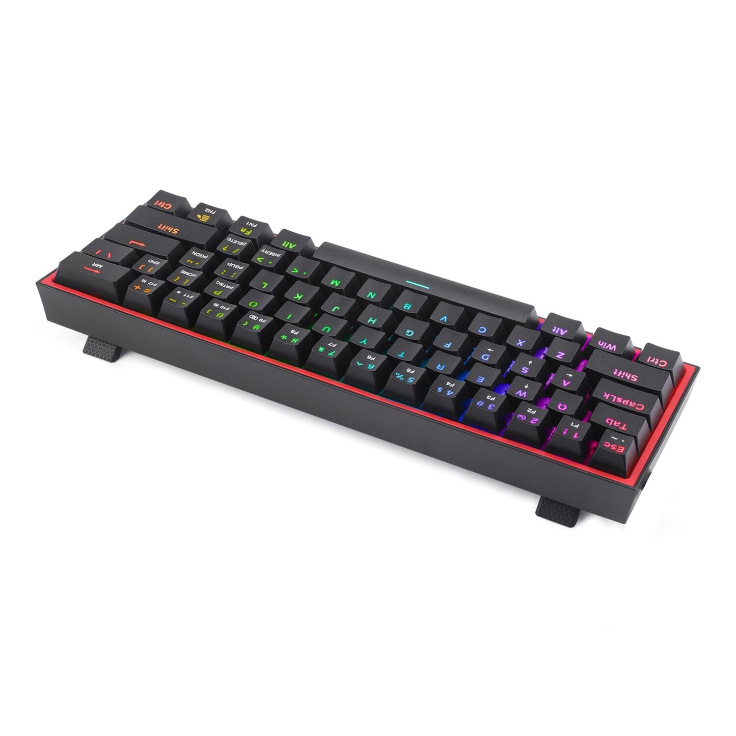 Redragon K616 FIZZ Pro 61-Key RGB Mechanical Gaming Keyboard – Black (60%, RGB, Wireless/Wired, Hot-Swappable)-2