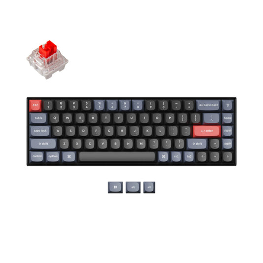 Keychron K6 Pro 65% Red G Pro Switches RGB Wireless Keyboard - Black-0