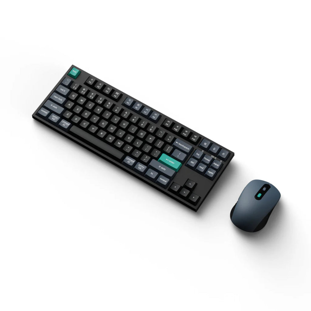 Keychron B33 80% TKL Wireless Keyboard and Mouse Combo – Black/Green-1