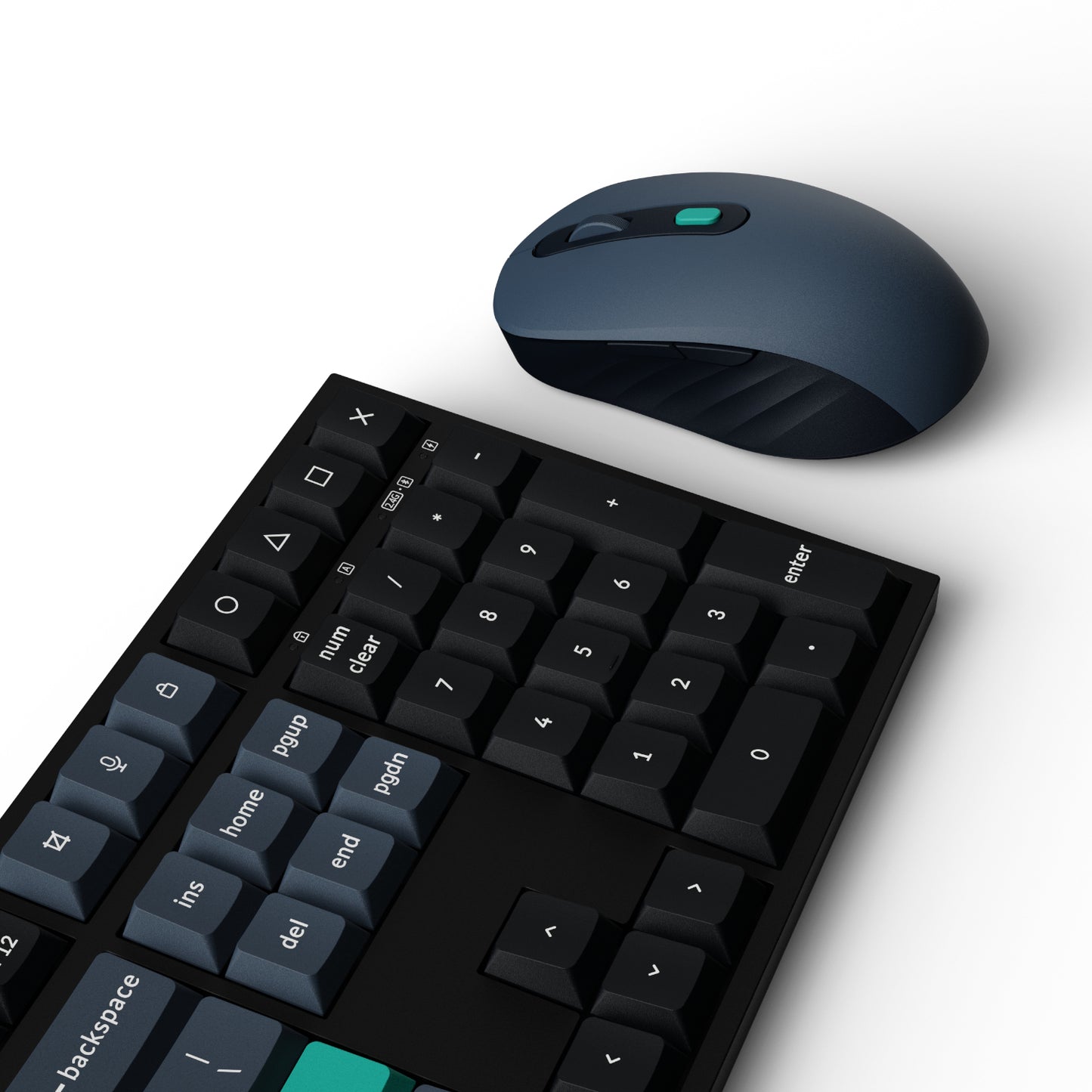 Keychron B36 100% Layout Wireless Keyboard and Mouse Combo – Black/Green-3