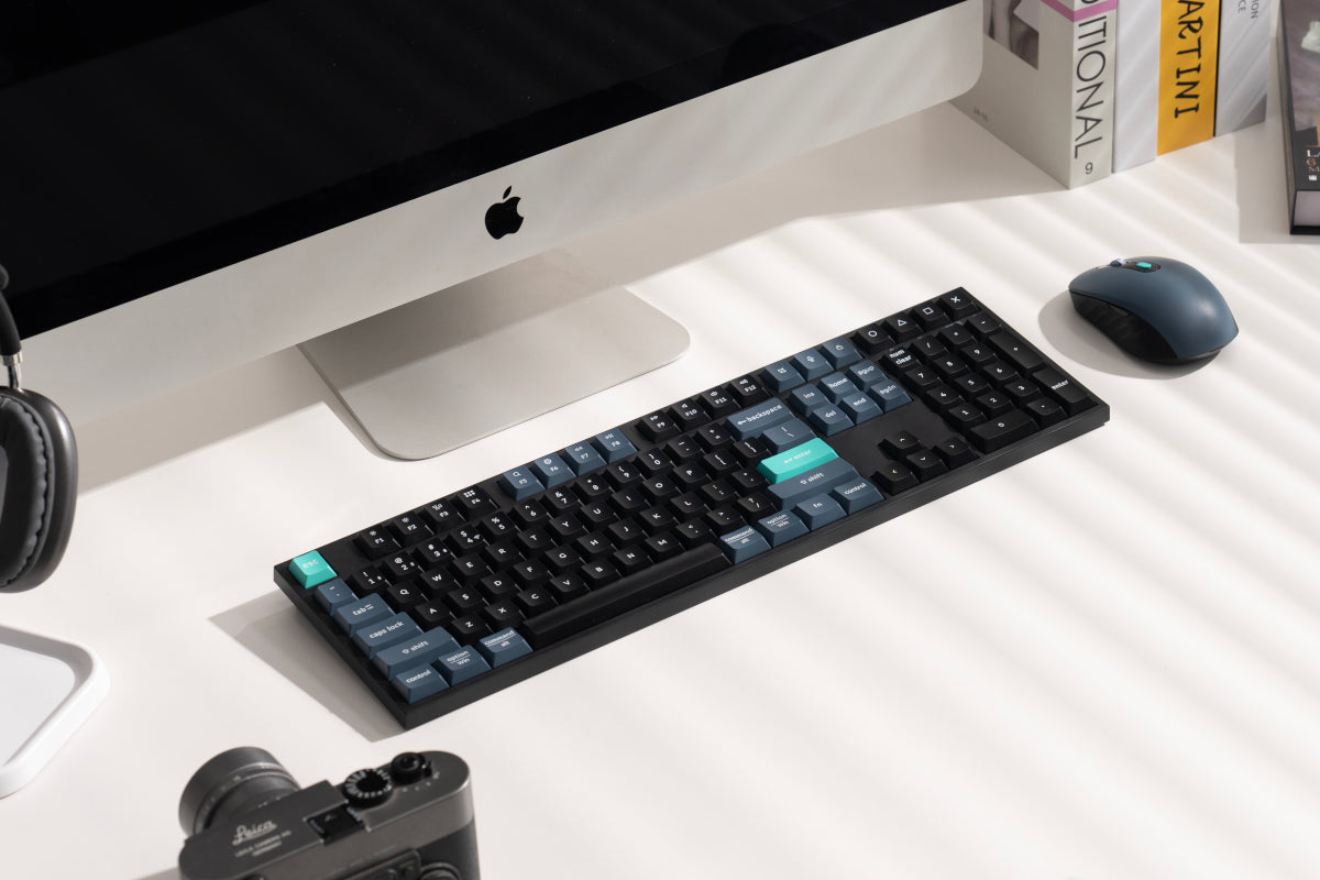 Keychron B36 100% Layout Wireless Keyboard and Mouse Combo – Black/Green-1