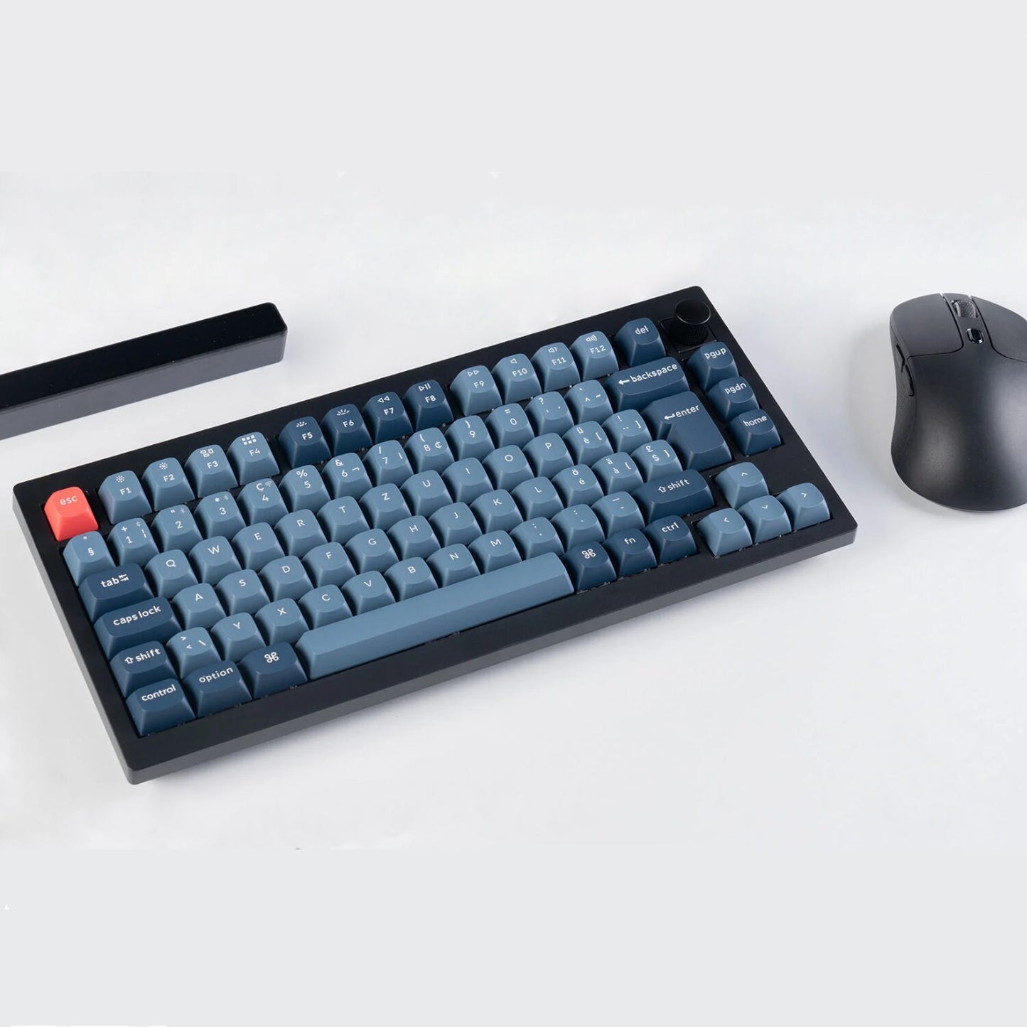 Keychron V1 Max QMK/VIA Wireless Custom Mechanical Keyboard | BROWN Switches – Black-4