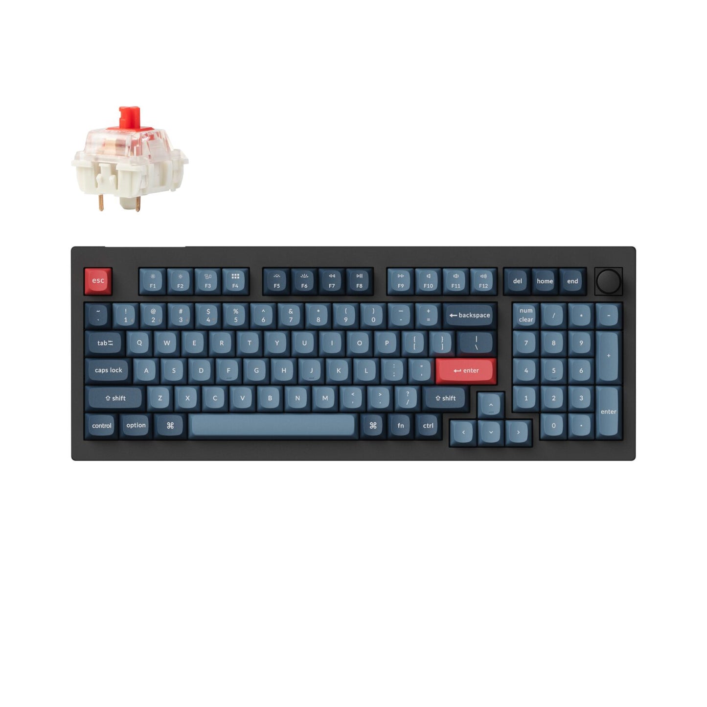 Keychron V5 Max Wireless Custom Keyboard - RED Switch-0