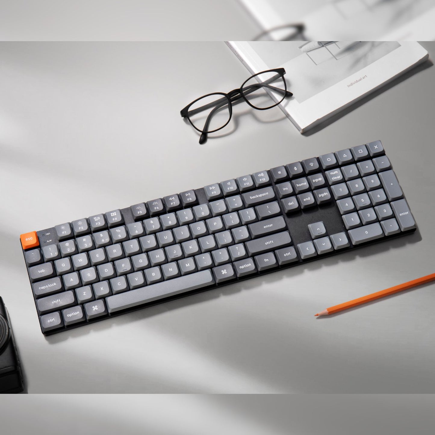 Keychron K5 Max QMK/VIA Full-sized Wireless Custom Mechanical Keyboard | BROWN Switches-2