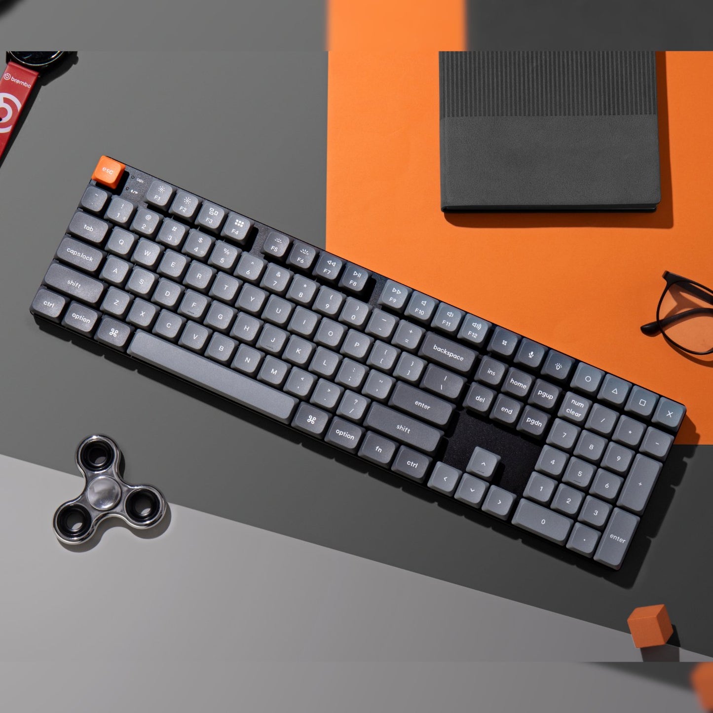 Keychron K5 Max QMK/VIA Full-sized Wireless Custom Mechanical Keyboard | BROWN Switches-4