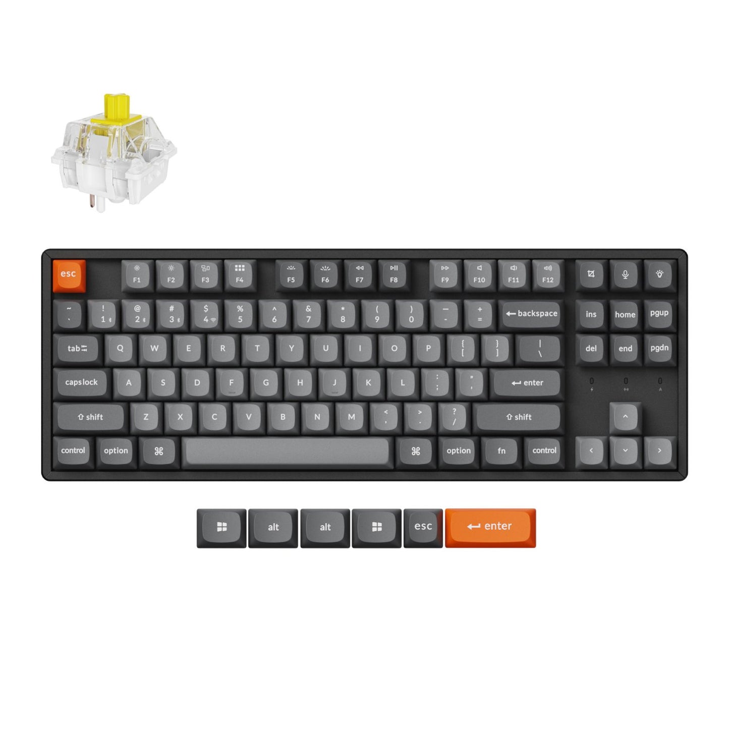 Keychron K8 Max QMK Wireless Custom Mechanical Keyboard | BANANA Switches-0