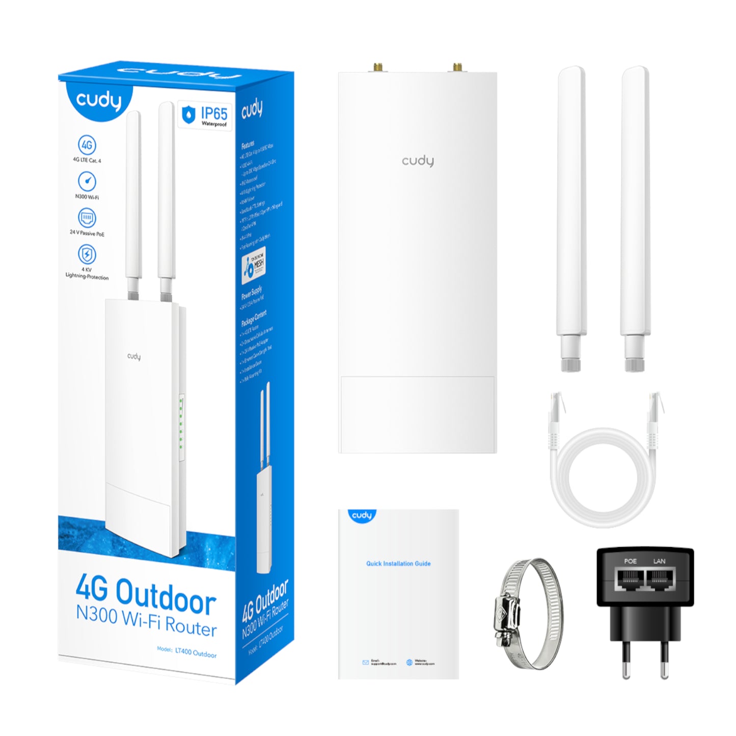 Cudy LT400 4G LTE N300 300Mbps Wi-Fi Outdoor Router-4