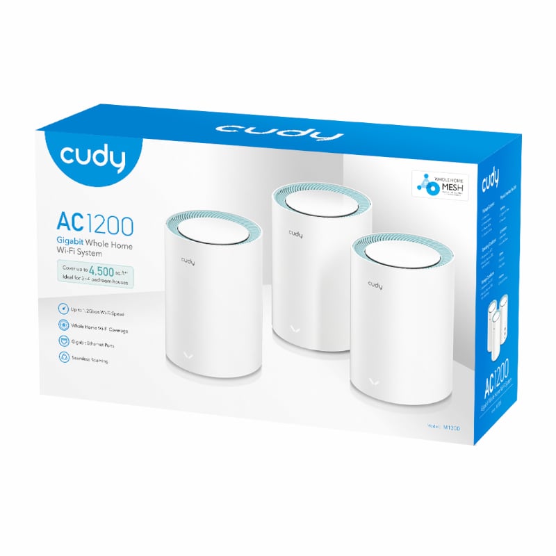 Cudy AC1200 Wi-Fi Mesh Kit 3 Pack With Gigabit-3