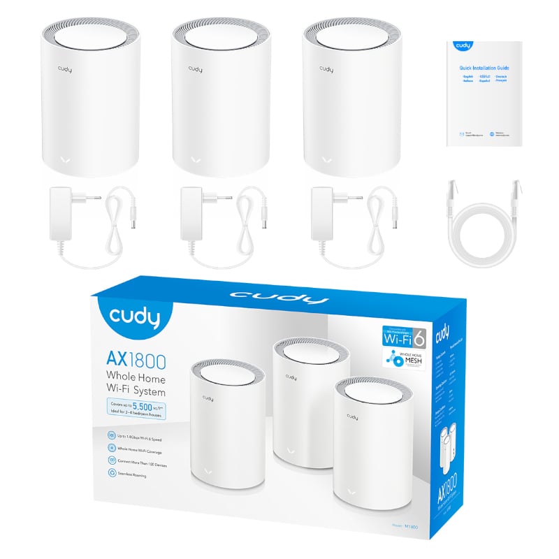 Cudy AX1800 Wi-Fi 6 Mesh Kit 3-Pack-3