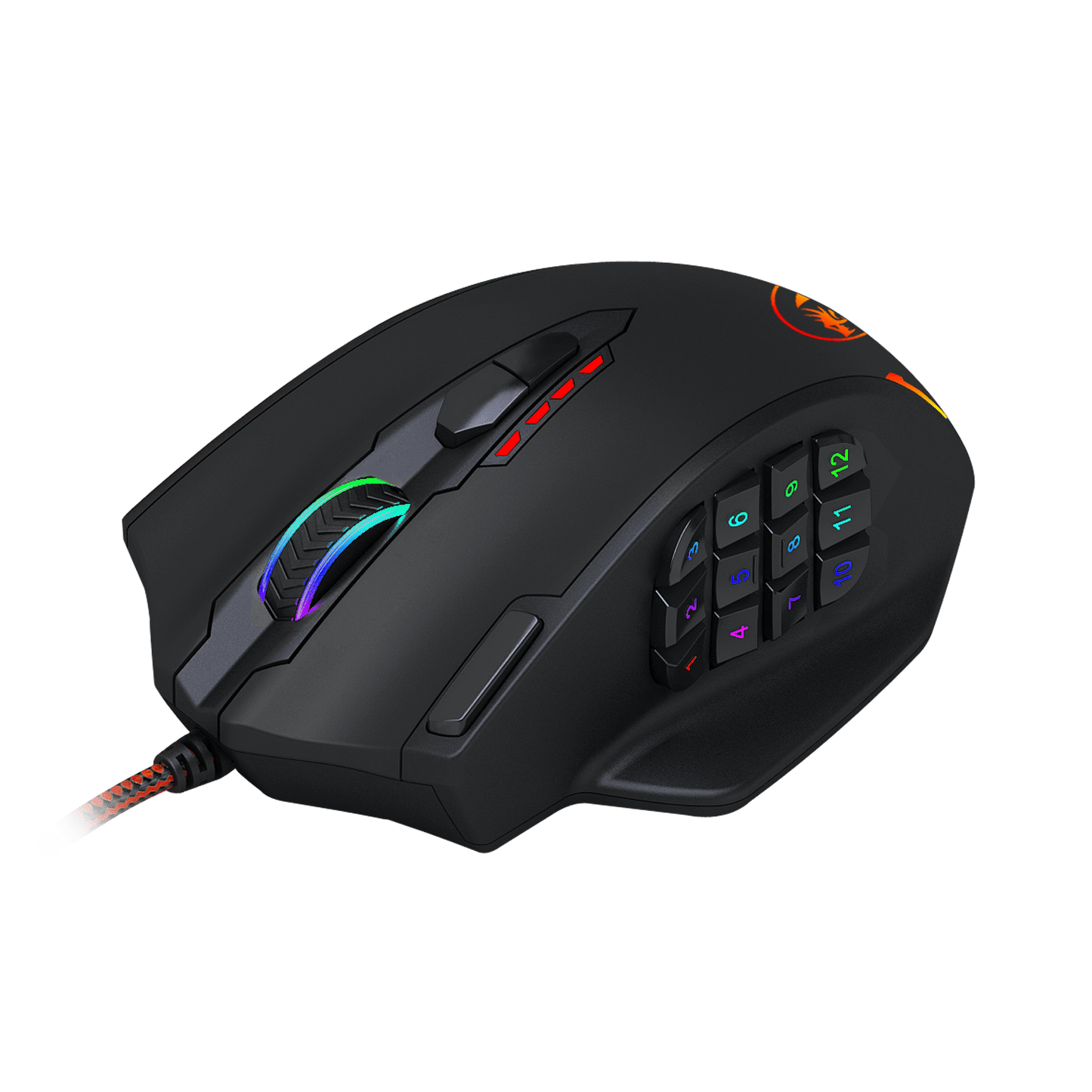 REDRAGON IMPACT 12400DPI MMO Gaming Mouse - Black-1