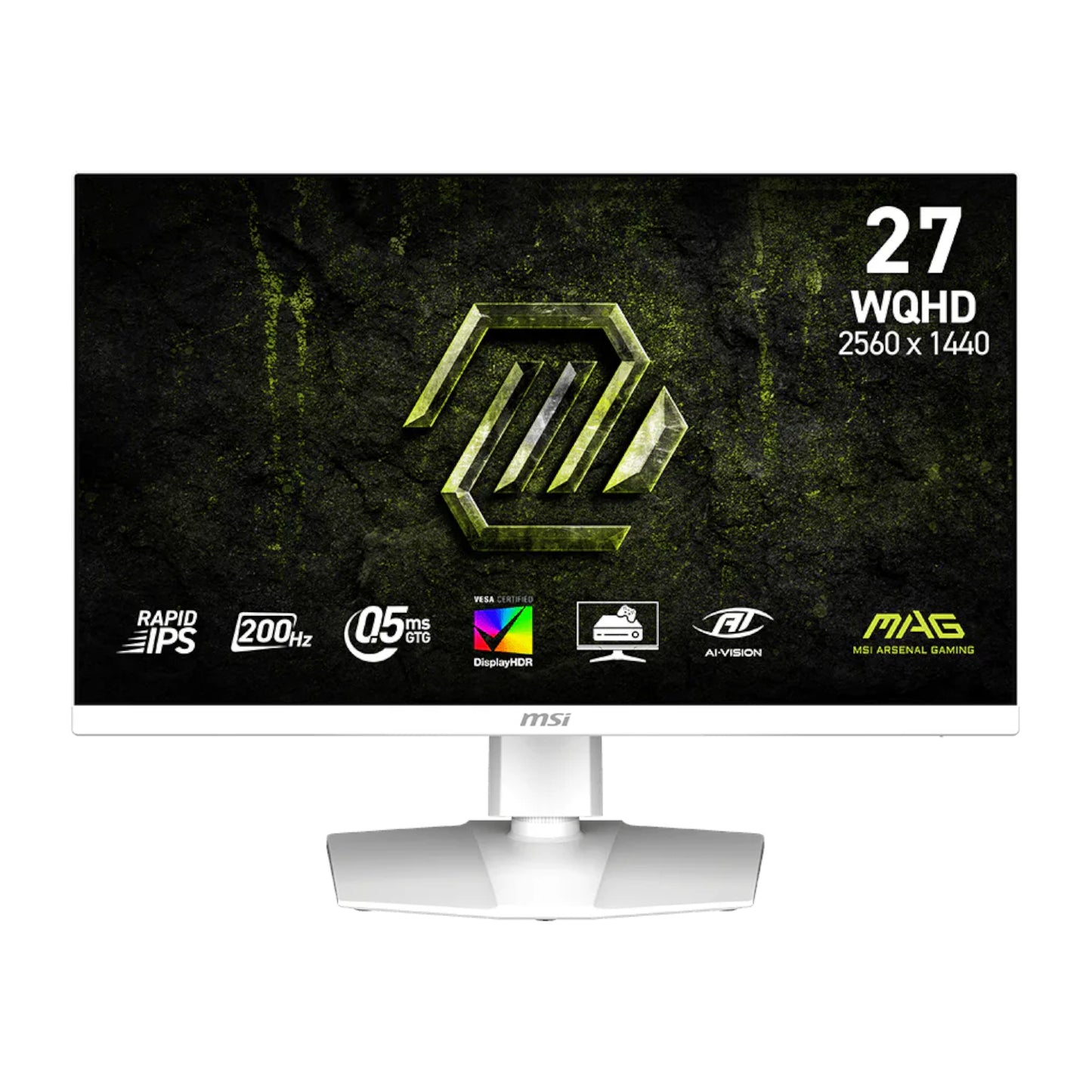 MSI MAG 274QRFW E20 27" WQHD 200Hz IPS Gaming Monitor - White-0