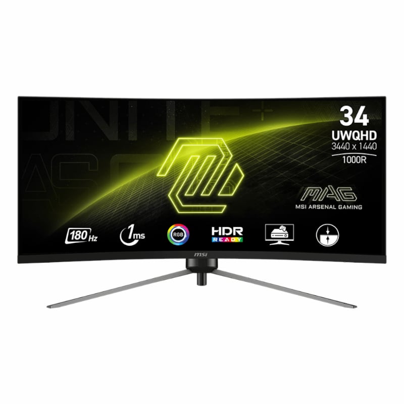 MSI MAG345CQR 34" Curved Gaming Monitor 3440x1440 (UWQHD) VA 1ms 180Hz-0