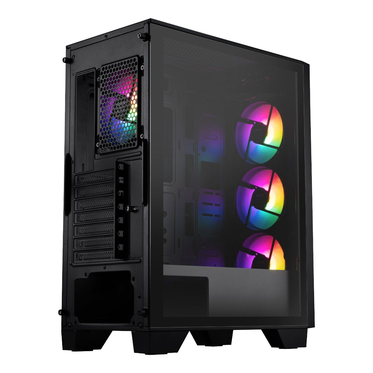 MSI MAG FORGE 130A Airflow ATX Gaming Chassis - Black-4