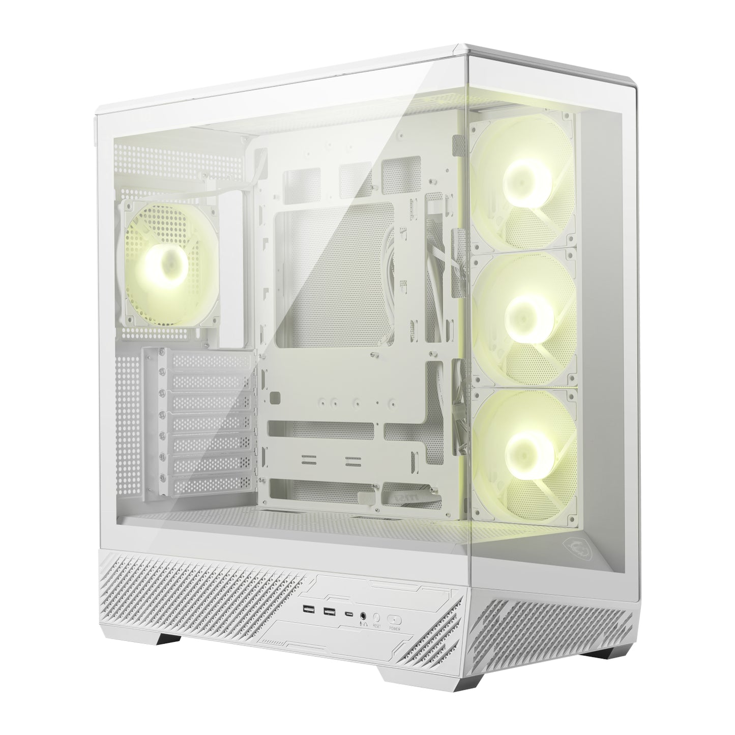 MSI MAG PANO 130R PZ ATX Gaming Chassis - White-0