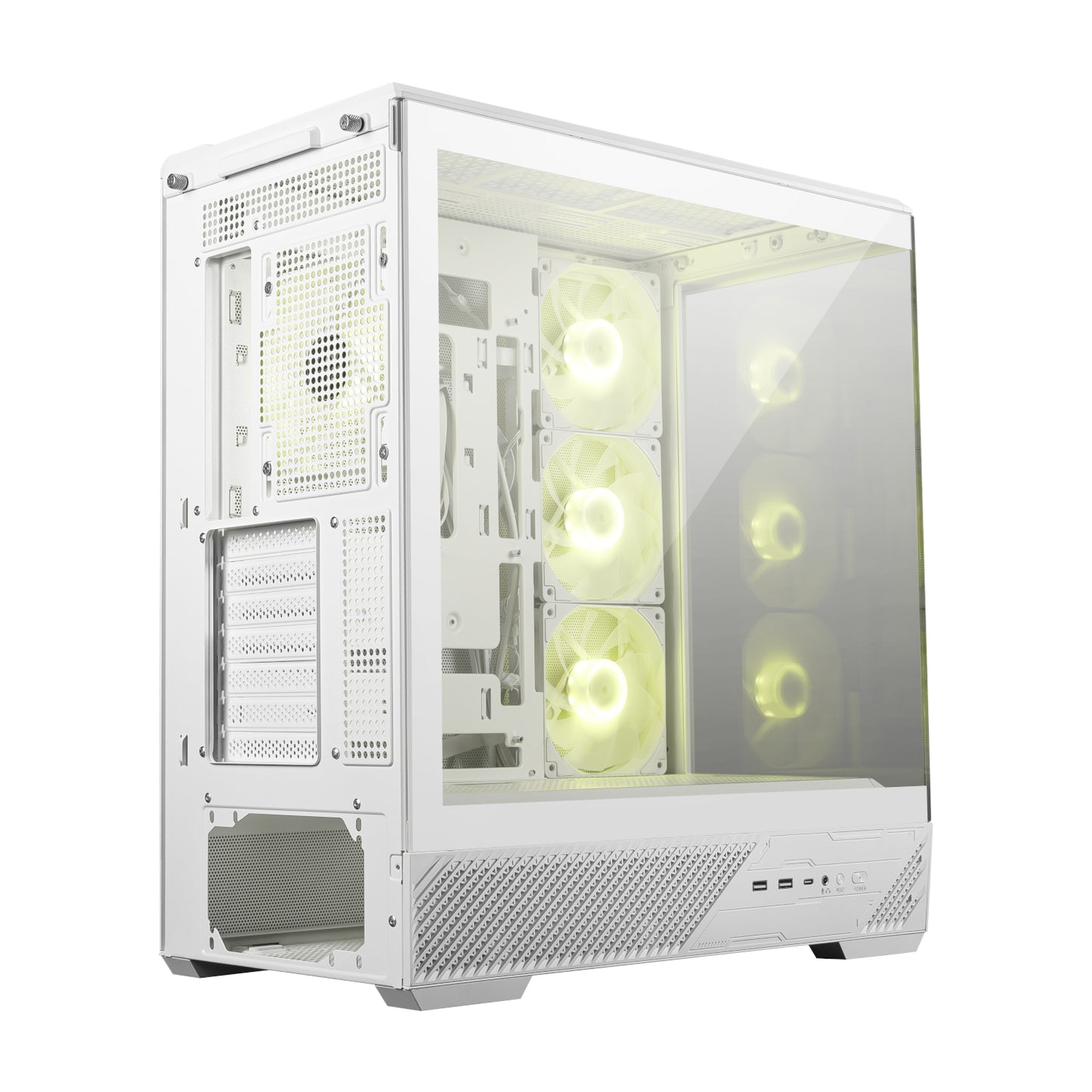 MSI MAG PANO 130R PZ ATX Gaming Chassis - White-2