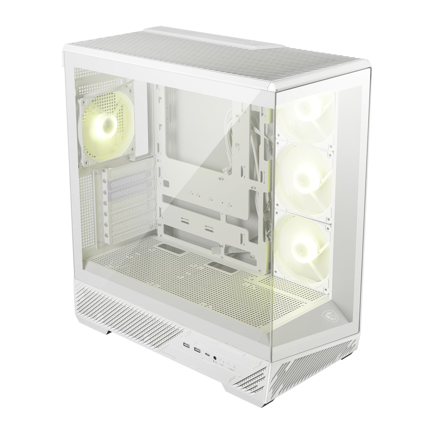 MSI MAG PANO 130R PZ ATX Gaming Chassis - White-3