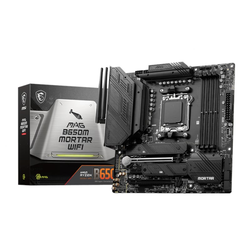 MSI MAG B650M MORTAR WIFI AMD AM5 mATX Gaming Motherboard-0