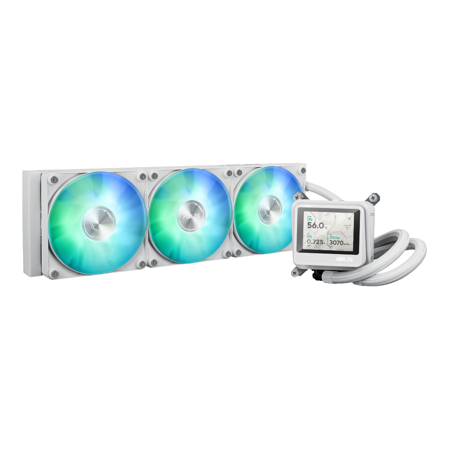 Asus MAX Gaming LC 360 ARGB LCD All-in-one CPU Liquid Cooler - White-0
