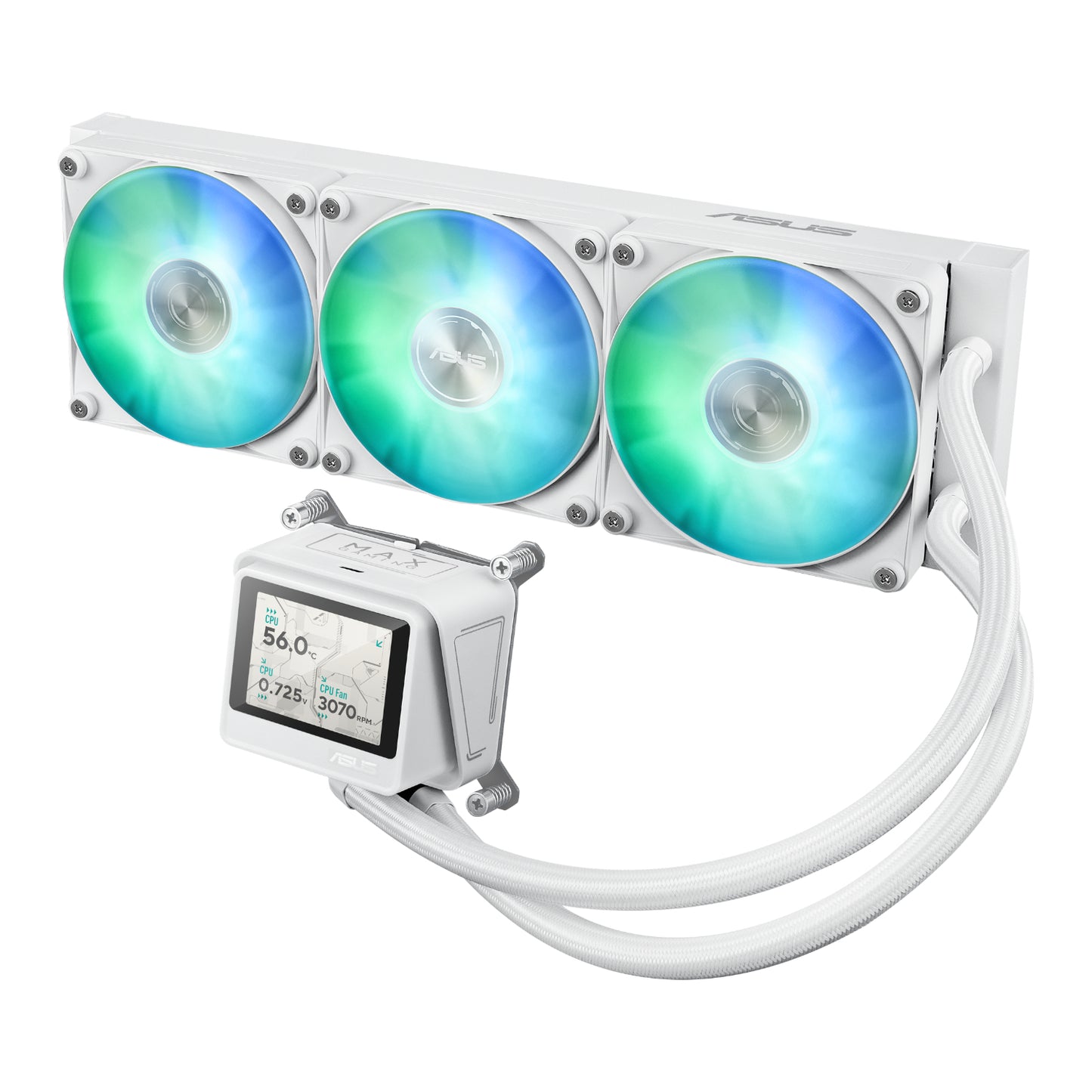Asus MAX Gaming LC 360 ARGB LCD All-in-one CPU Liquid Cooler - White-1