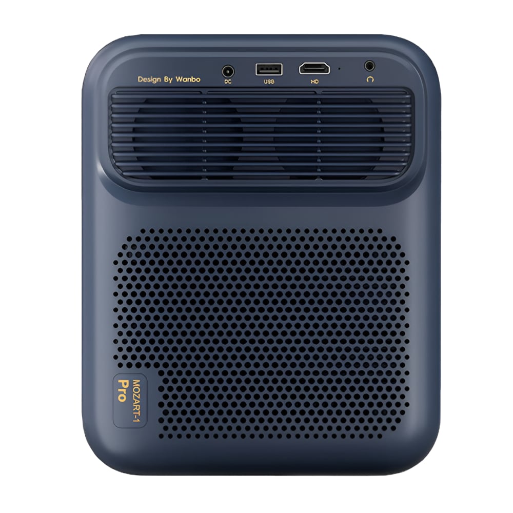WANBO MOZART 1 PRO 1080P 900ANSI Android 11 Smart Home Theatre Projector - Dark Blue-2