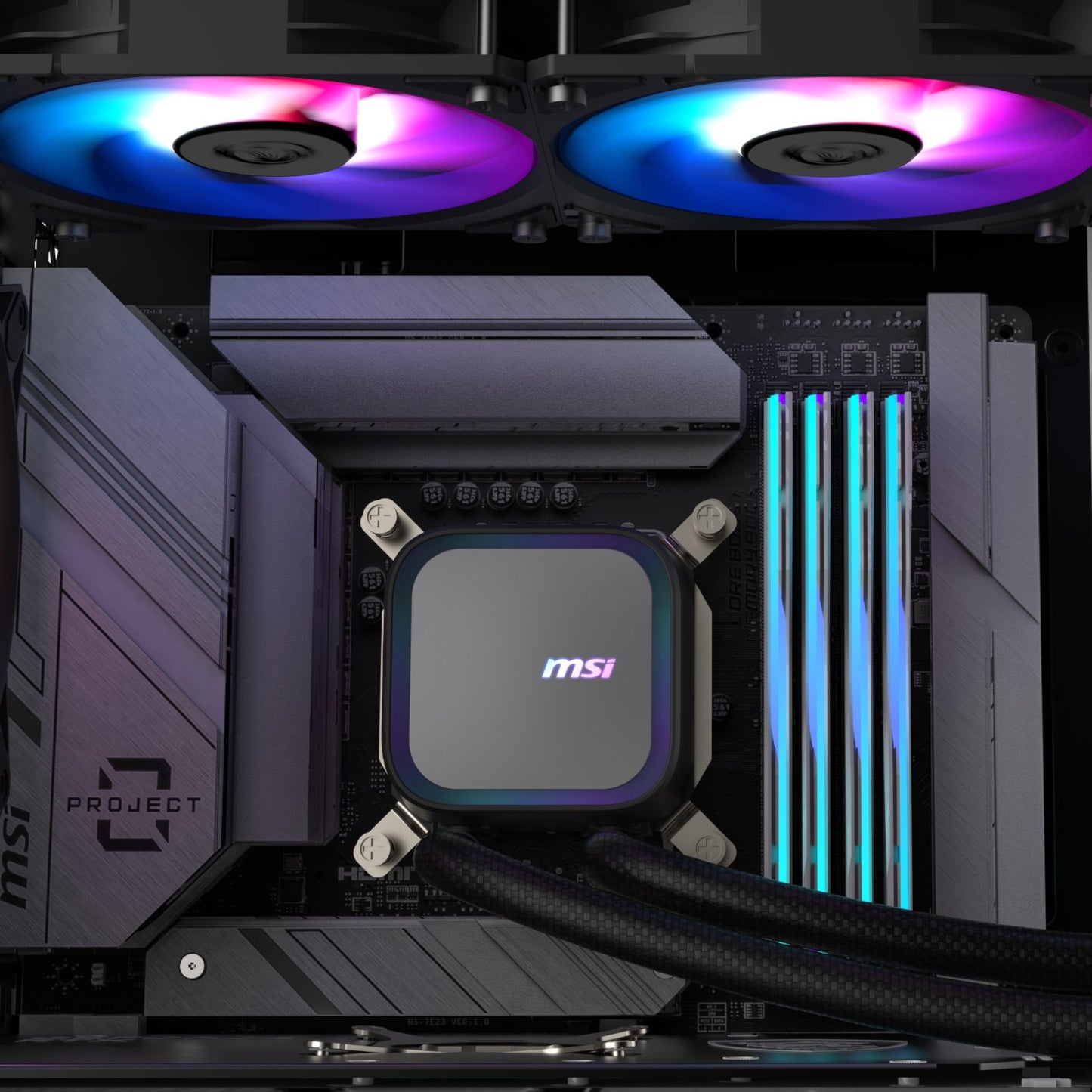 MSI MAG Coreliquid A13 240 AIO Liquid CPU Cooler - Black-3