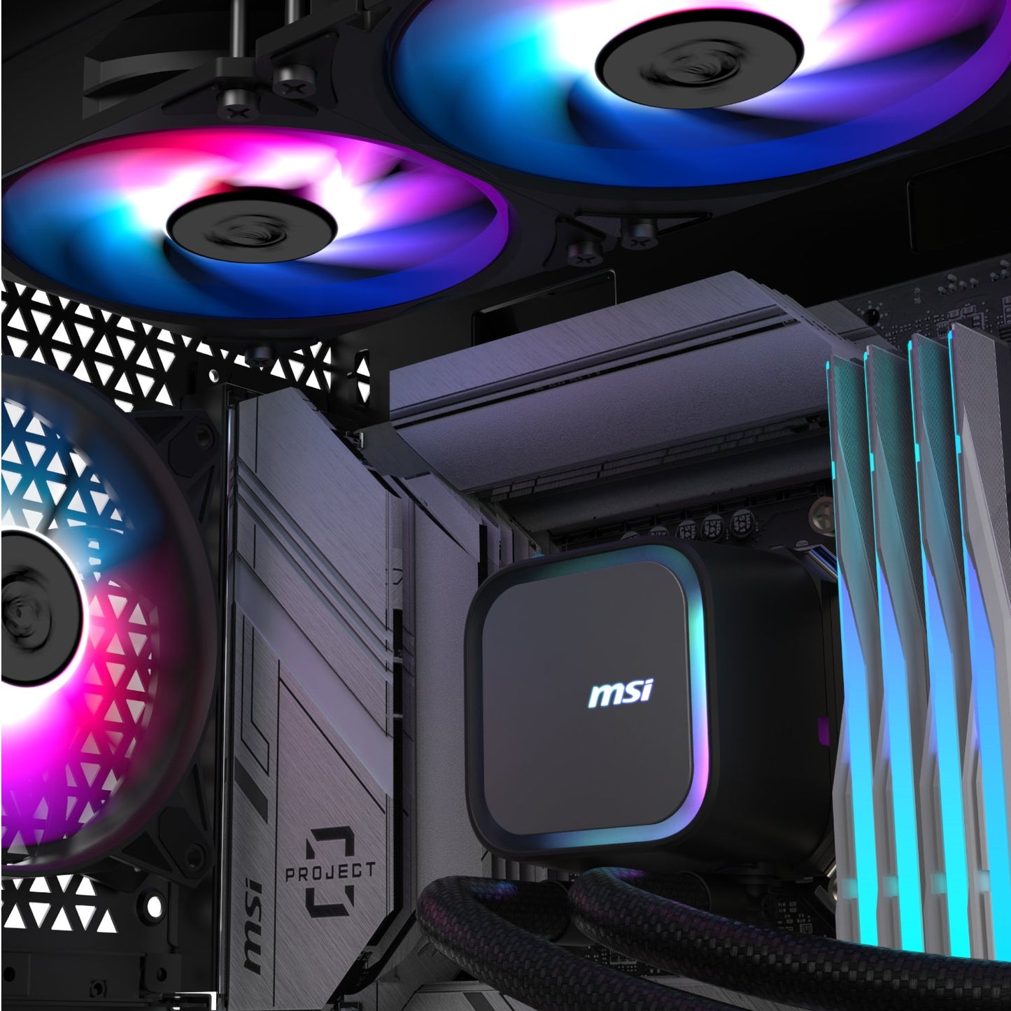 MSI MAG Coreliquid A13 240 AIO Liquid CPU Cooler - Black-4