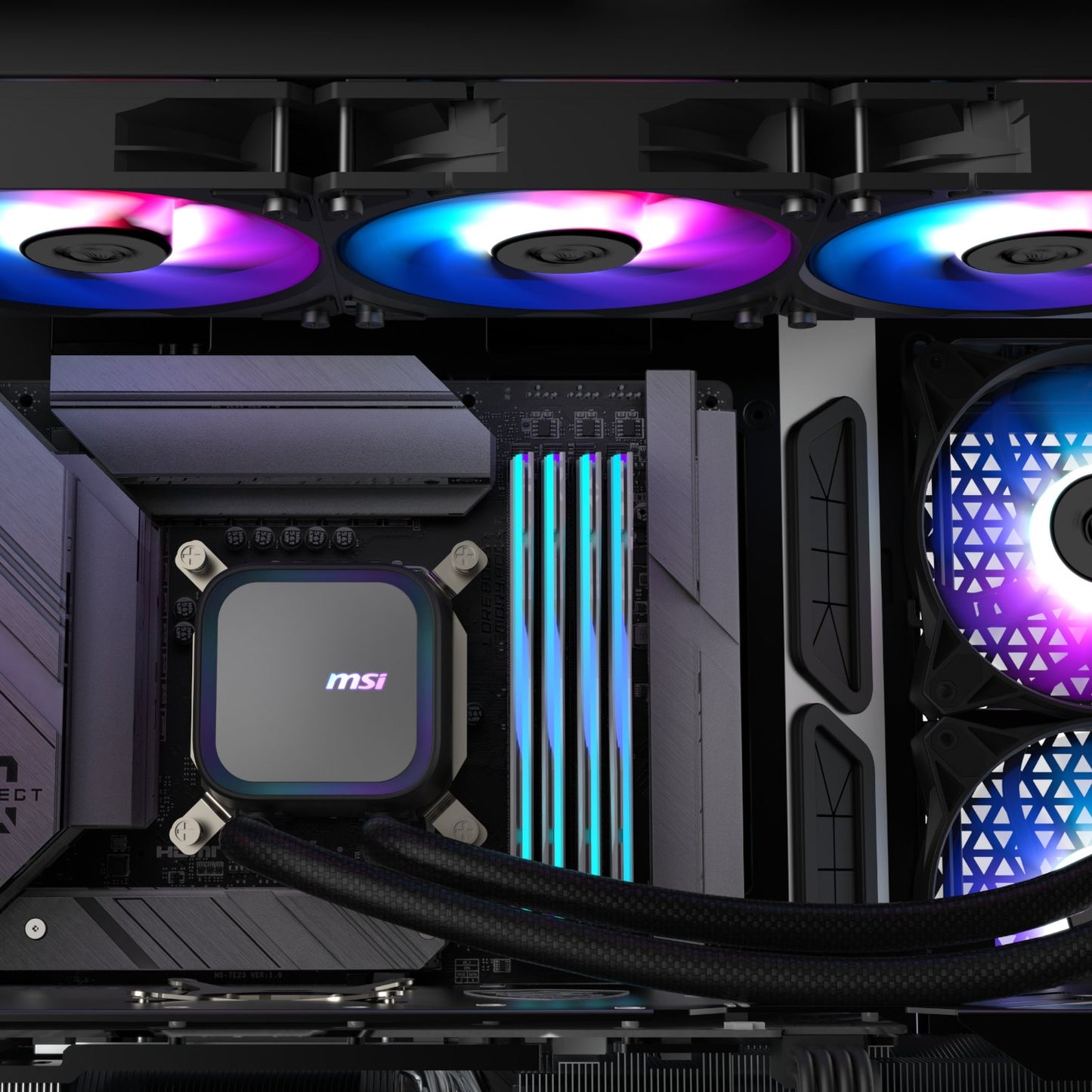 MSI MAG Coreliquid A13 360 AIO Liquid CPU Cooler - Black-3