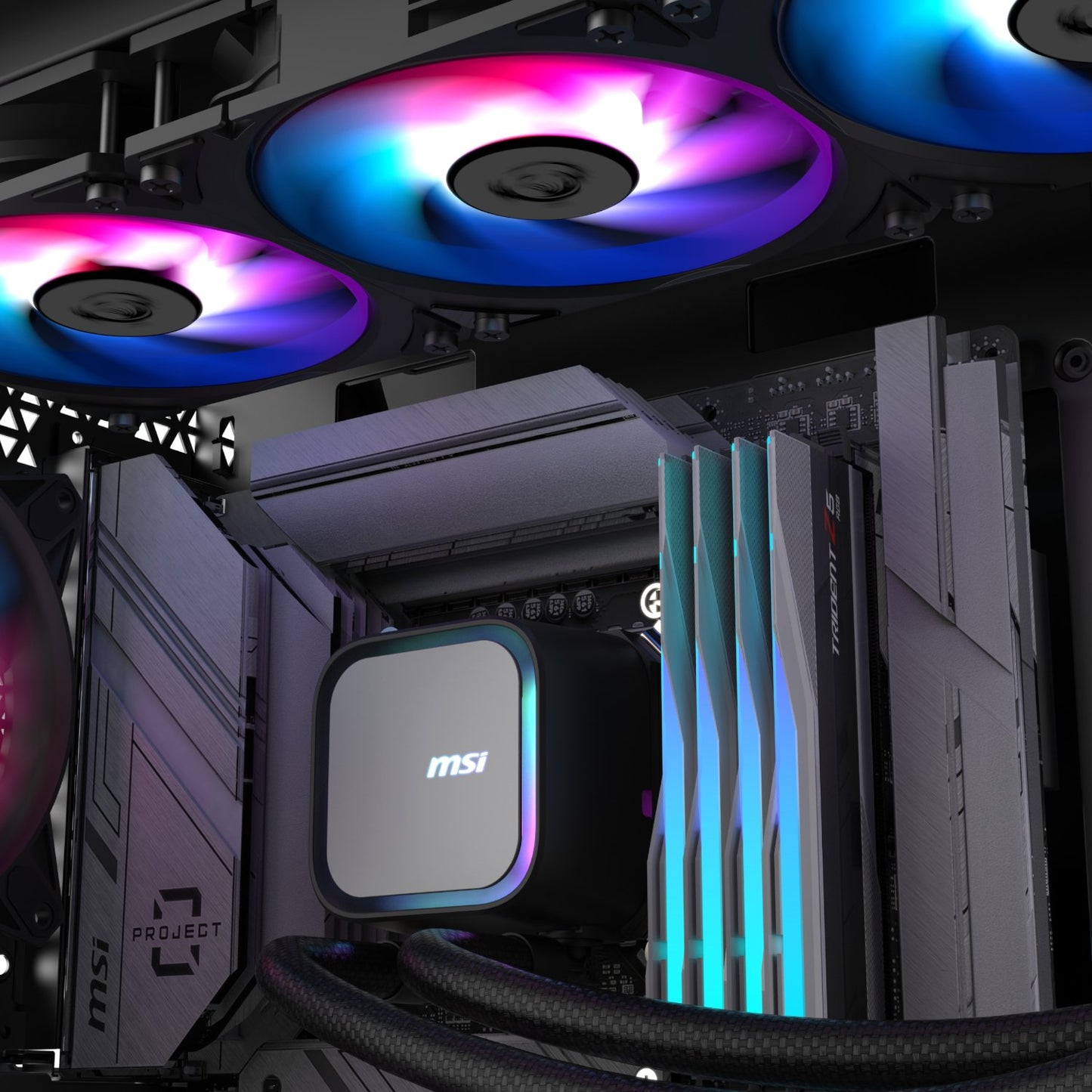 MSI MAG Coreliquid A13 360 AIO Liquid CPU Cooler - Black-4