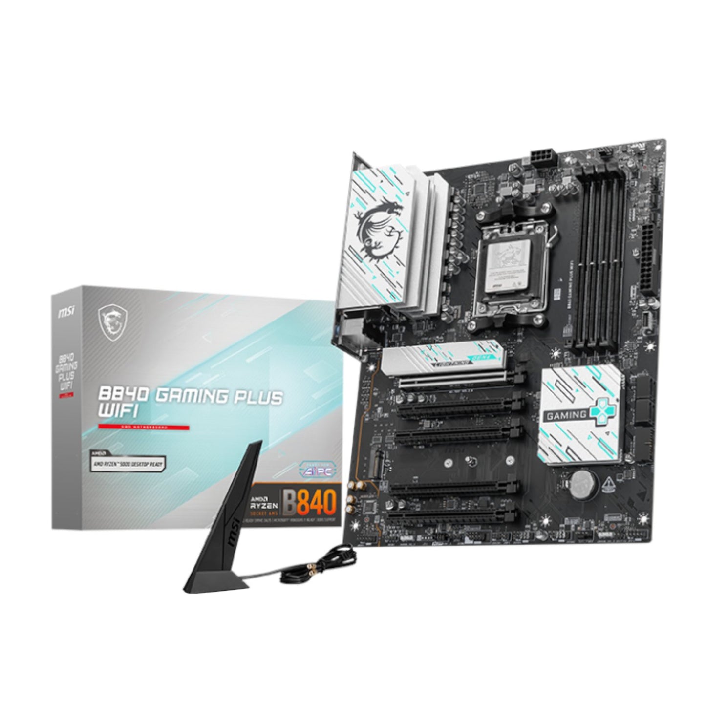 MSI B840 GAMING PLUS WIFI AM5 ATX Gaming Motherboard-0