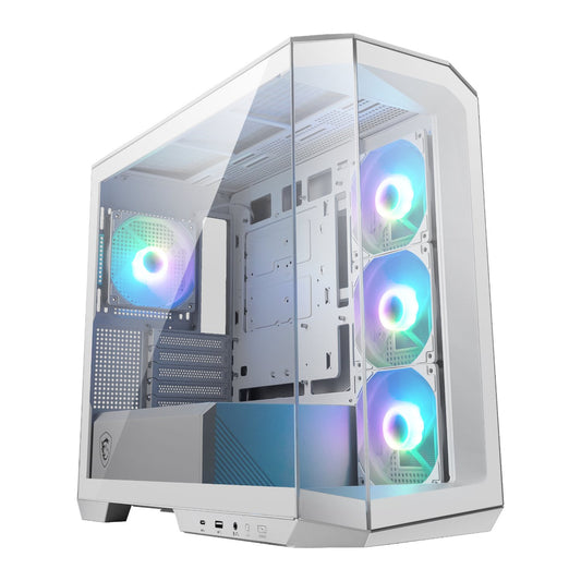 MSI MAG PANO M100R PZ M-ATX ARGB Gaming Chassis - White-0