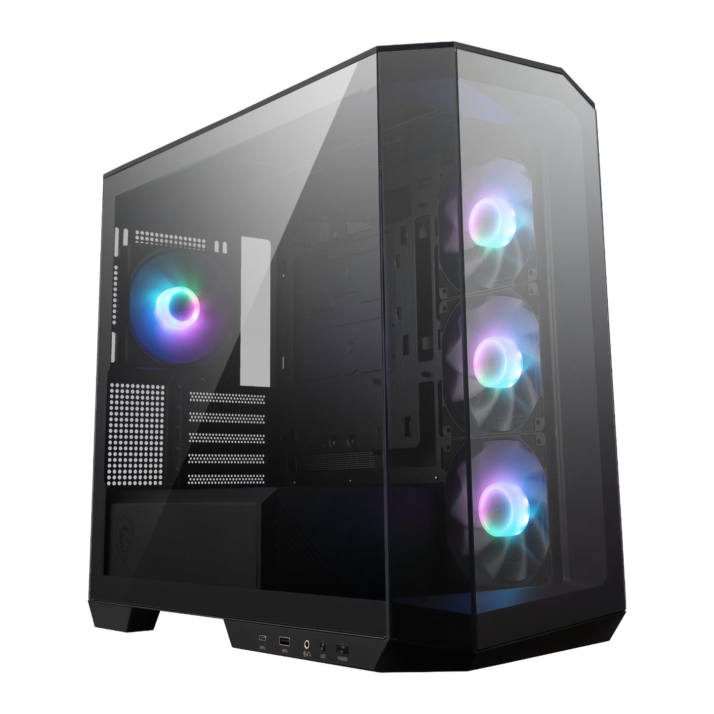 MSI MAG PANO M100R PZ M-ATX ARGB Gaming Chassis - Black-0