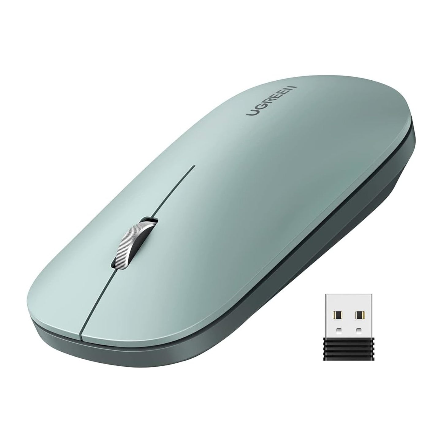 UGreen Portable 2.4GHz Wireless Mouse - Green-0
