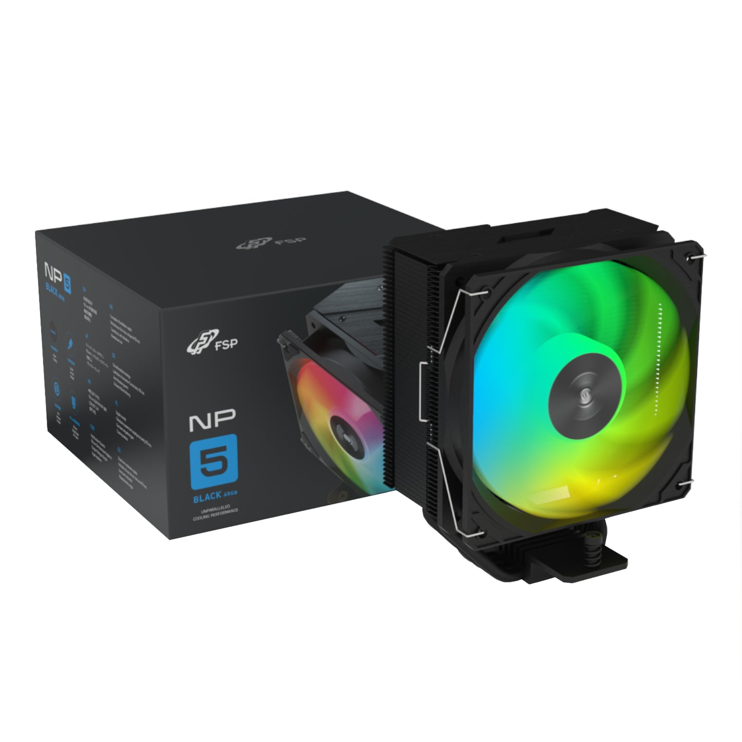 FSP NP5-BA 120mm PWM ARGB CPU Air Cooler – Black-0