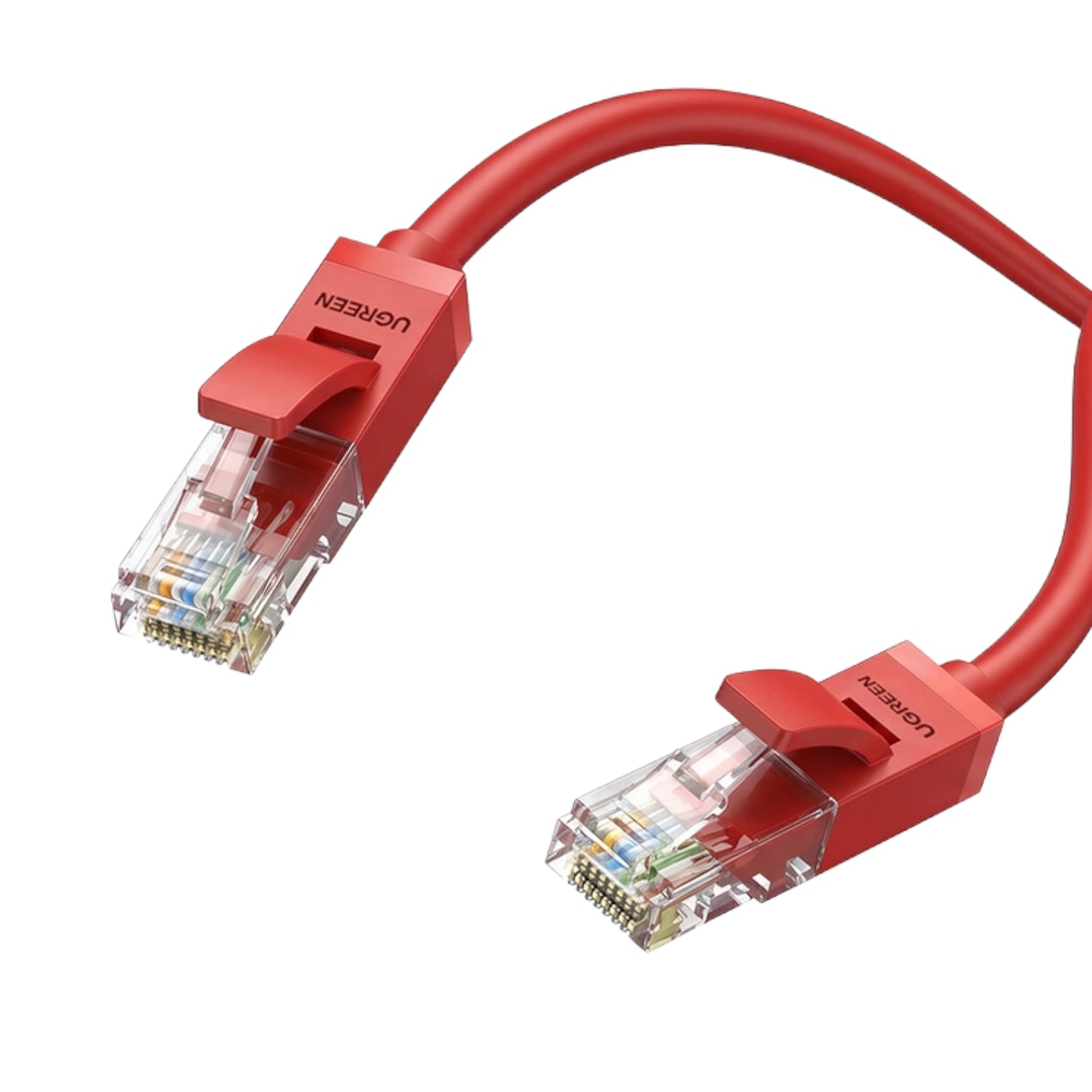 UGreen RJ45 CAT6 Ethernet 0.5m LAN Network Cable -Red (1Gbps, 250MHz)-1