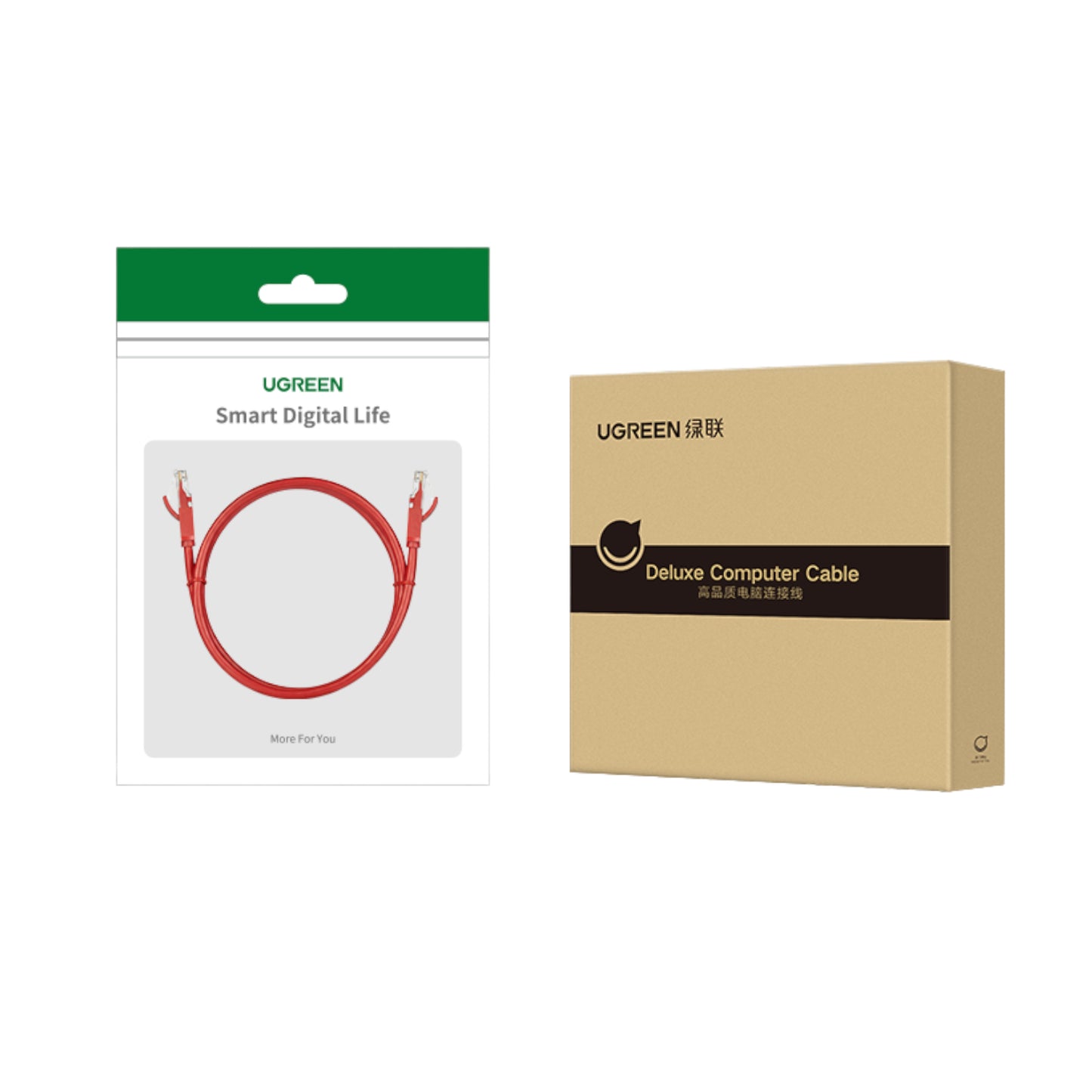 UGreen RJ45 CAT6 Ethernet 0.5m LAN Network Cable -Red (1Gbps, 250MHz)-4