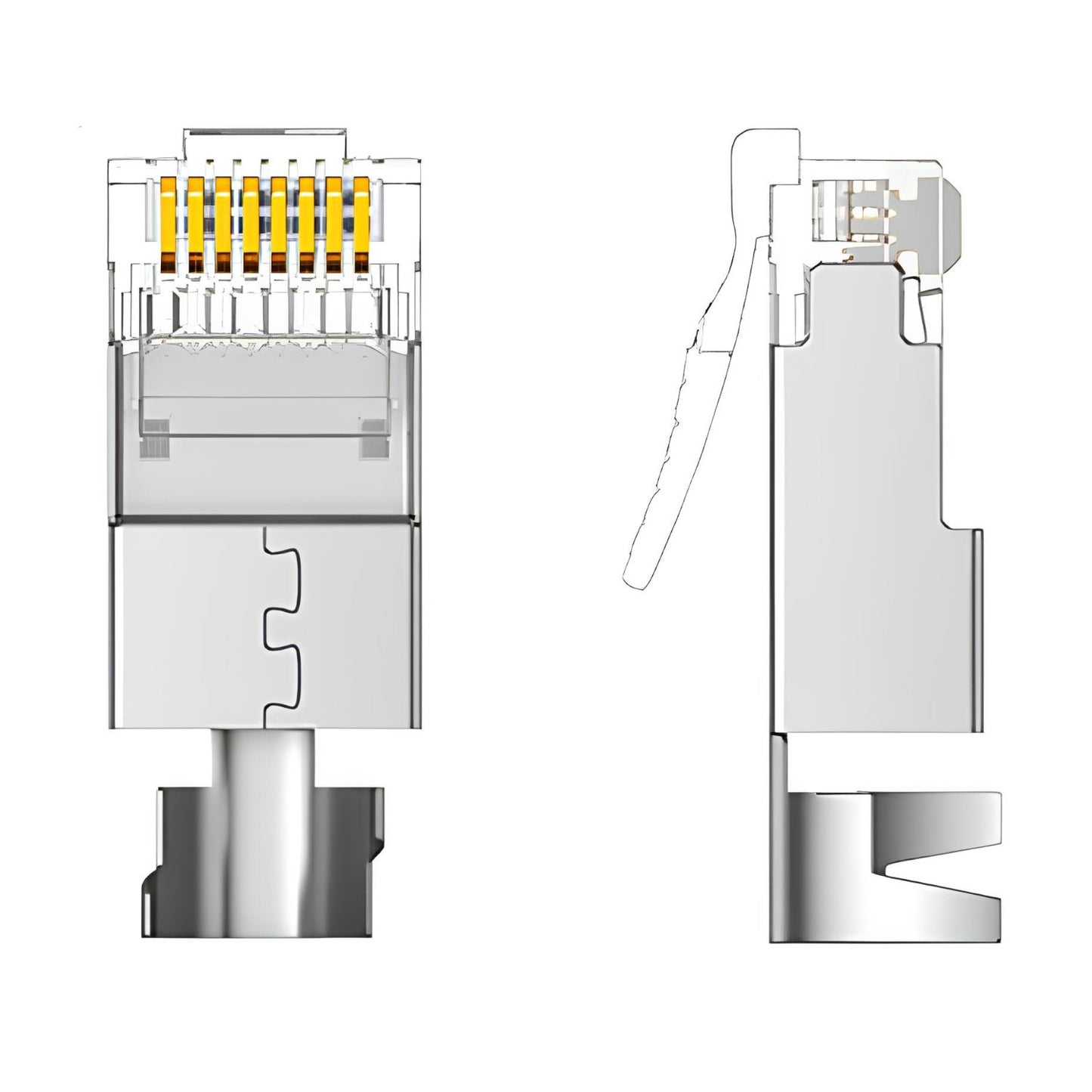 UGreen Cat7 FTP RJ45 Modular Plugs (10 Pieces)-1
