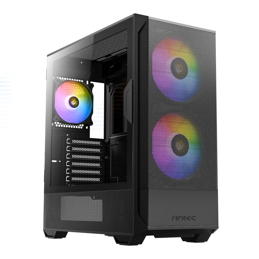 Antec NX416L ATX | Micro-ATX | ITX ARGB Mid-Tower Gaming Chassis - Black-0