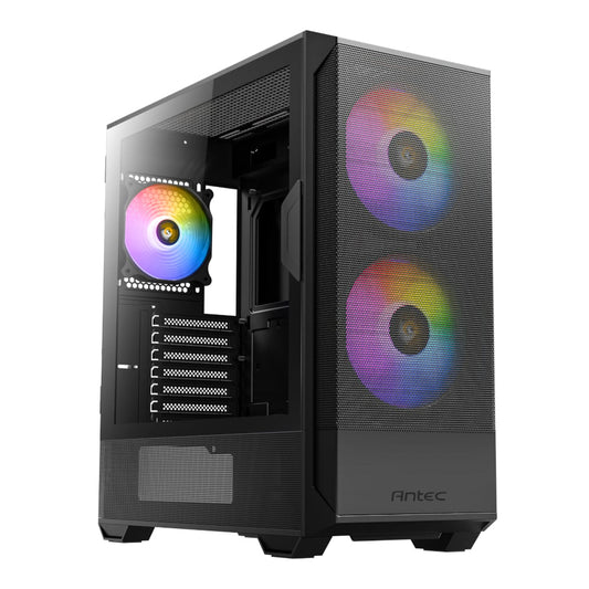 Antec NX416L ATX | Micro-ATX | ITX ARGB Mid-Tower Gaming Chassis - Black-0