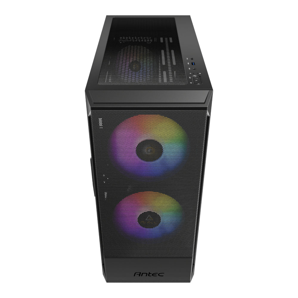Antec NX416L ATX | Micro-ATX | ITX ARGB Mid-Tower Gaming Chassis - Black-1