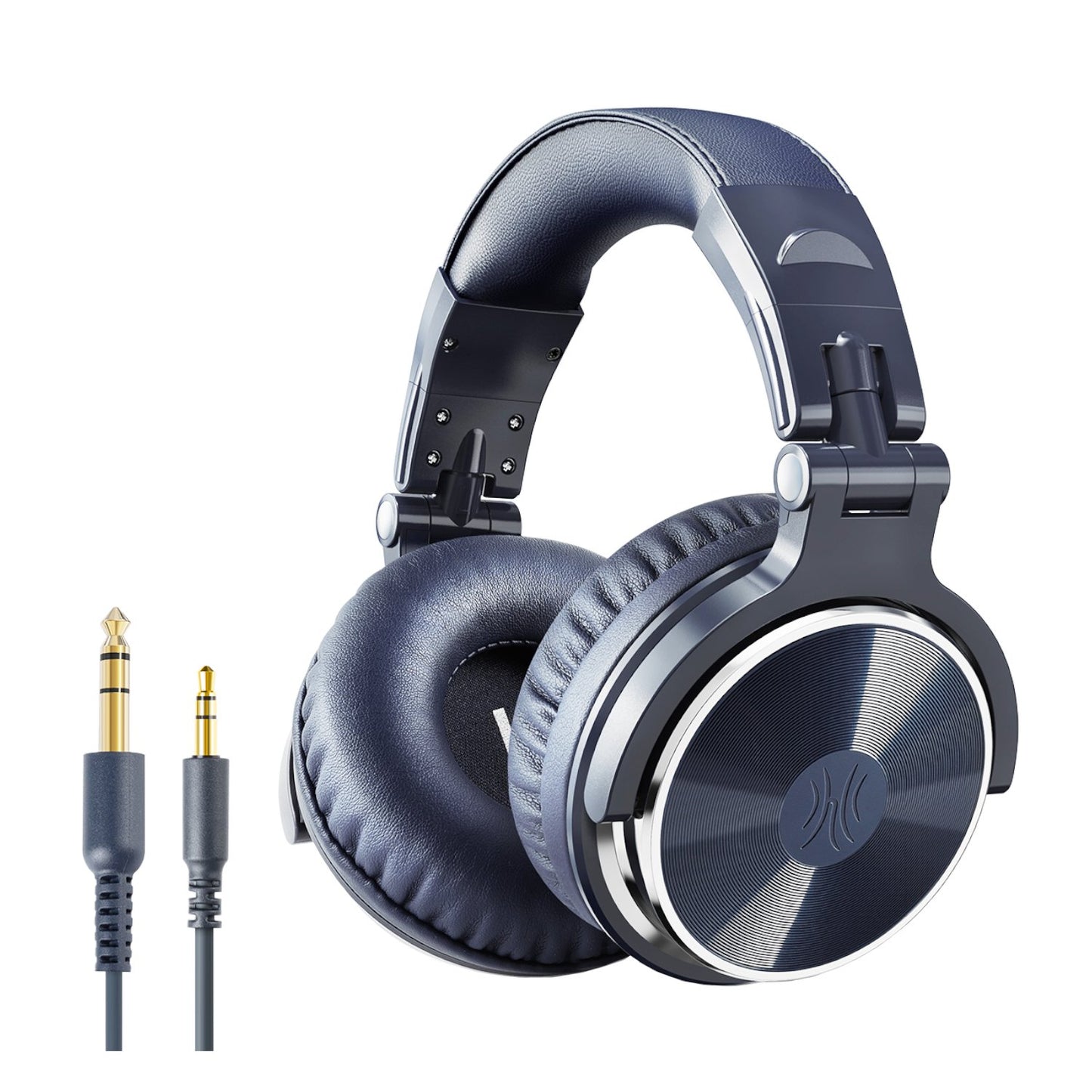 Oneodio Pro 10 Professional Wired Over Ear DJ and Studio Monitoring Headphones - Dark Blue-1