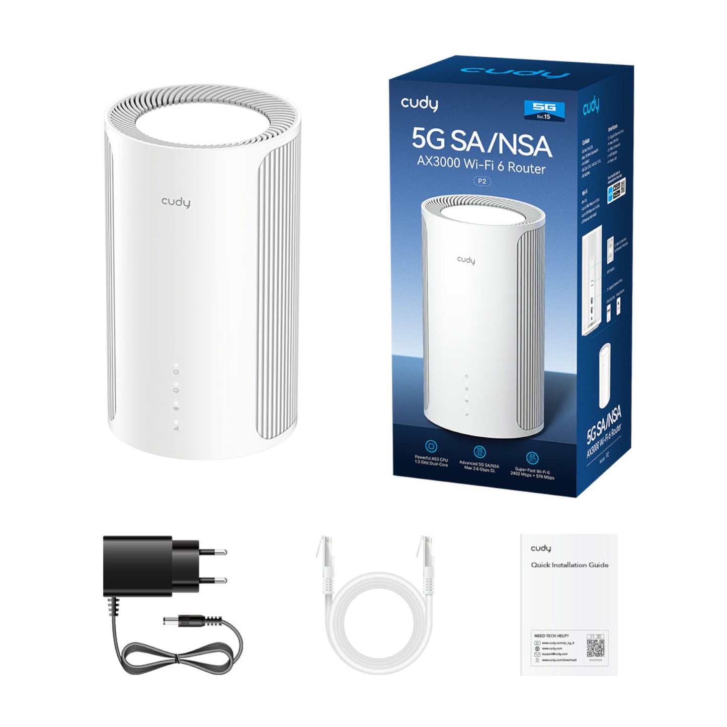 Cudy AX3000 Dual Band 5G Wi-Fi 6 LTE Router -White-3