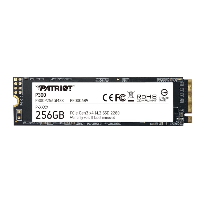 Patriot P300 256GB M.2 PCIe NVMe SSD-0