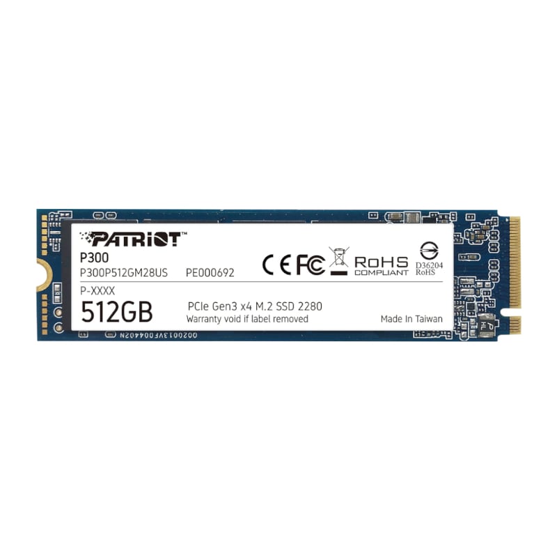 Patriot P300 512GB M.2 PCIe NVMe SSD-0